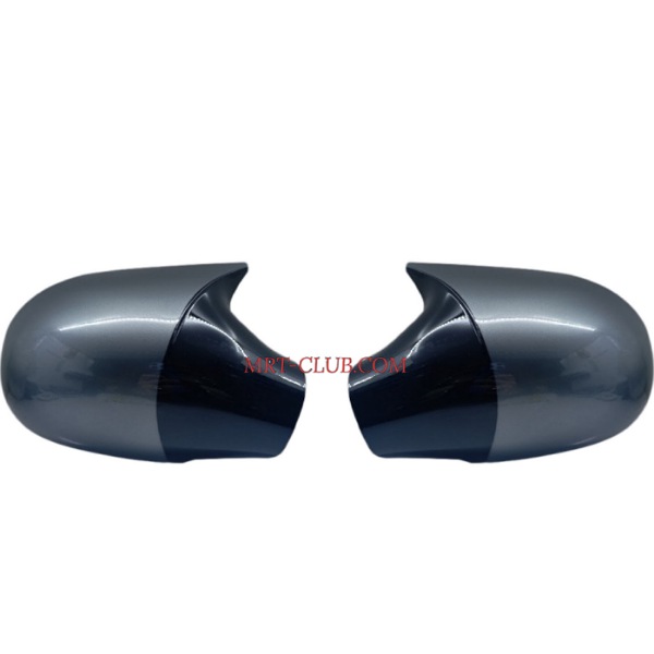 فلاپ آینه بغل 206 طرح M خفاشی خاکستری مشکی (دو عدد